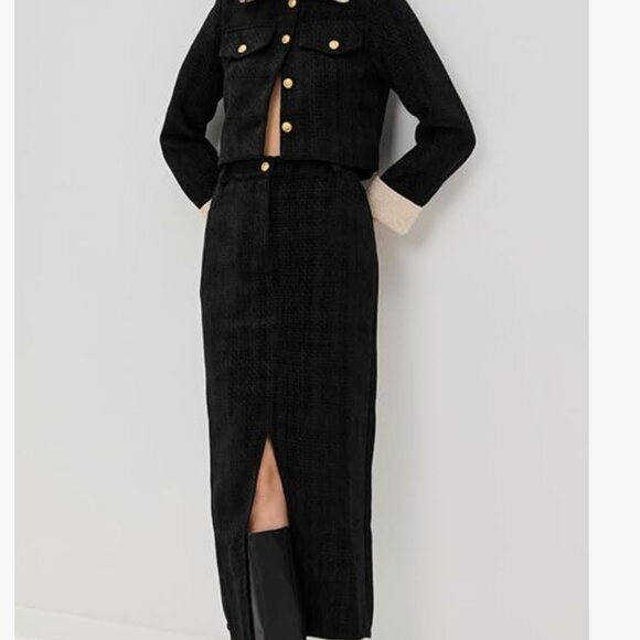 MOON RIVER Front Slit Maxi Skirt - Picture 3 of 3